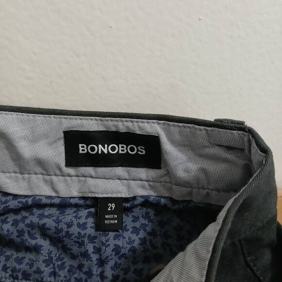 Bonobos mens size 29 chino shorts charcoal gray - Picture 5 of 7